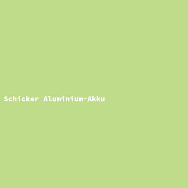 Schicker Aluminium-Akku