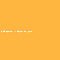 Leichter Leinen-Teller