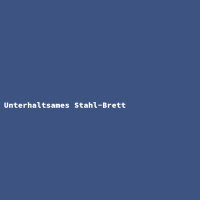 Unterhaltsames Stahl-Brett