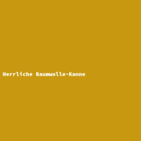Herrliche Baumwolle-Kanne