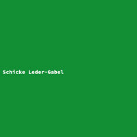 Schicke Leder-Gabel