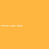 Schicke Leder-Gabel