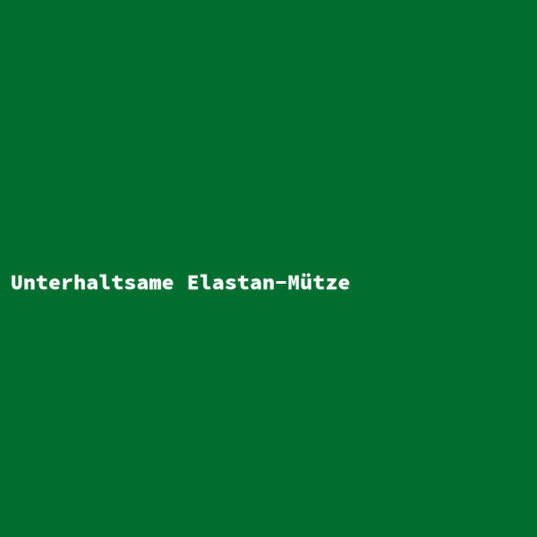 Entertaining Elastane Cap