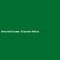 Unterhaltsame Elastan-Mütze