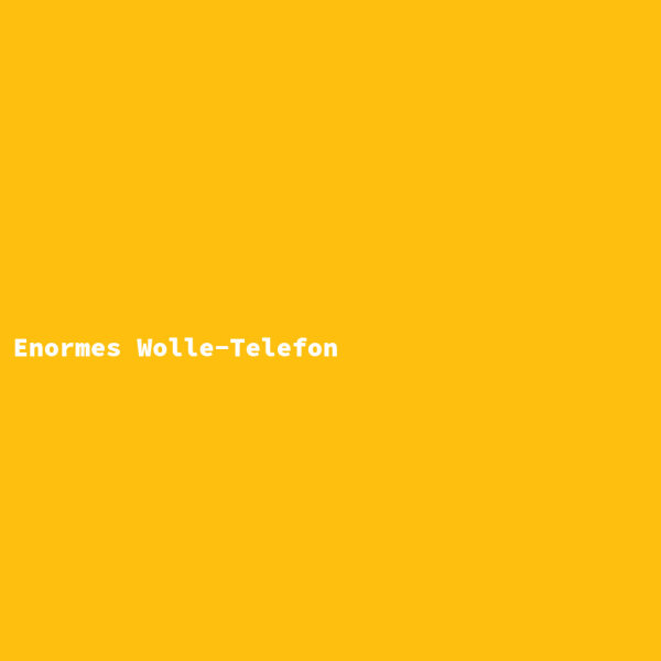 Enormes Wolle-Telefon
